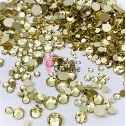 Strasuri din cristale pentru make-up, model Gold SM009 Gold Light